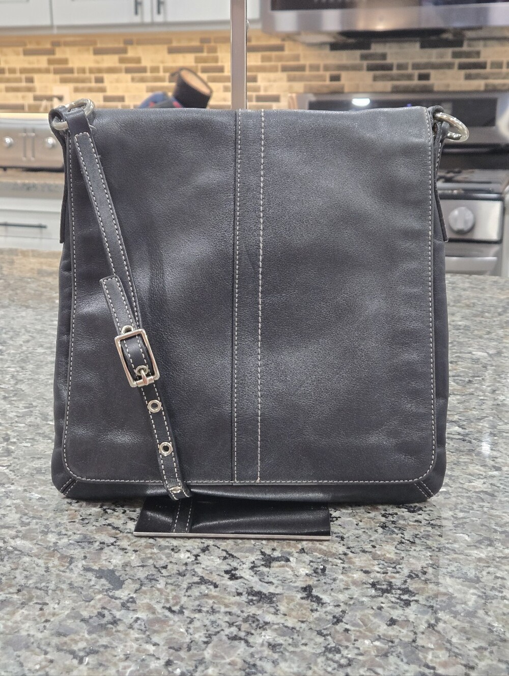 Coach Legacy Leather Flap Bag Snap Closure Vintage - Picture 6 of 16